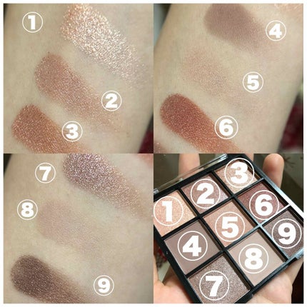 UR GLAM BLOOMING EYE COLOR PALETTE/U R GLAM/アイシャドウパレットを使ったクチコミ(2枚目)