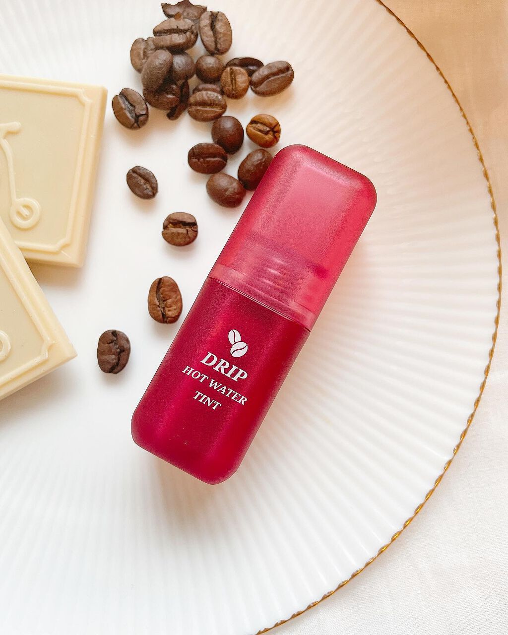 ドリップホットウォーターティント/BLACK ROUGE/リップティントを使ったクチコミ（2枚目）