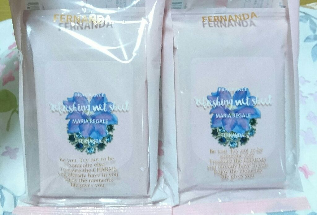 リフレッシングウェットシート マリアリゲル/フェルナンダ/ボディシートを使ったクチコミ（1枚目）