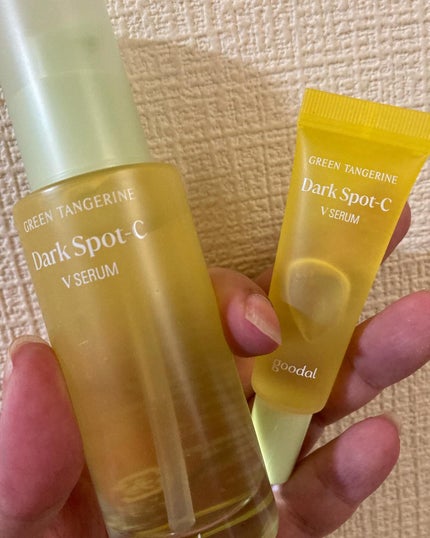 グリーンタンジェリン ビタC ダークスポットケアセラム/goodal/美容液を使ったクチコミ(4枚目)
