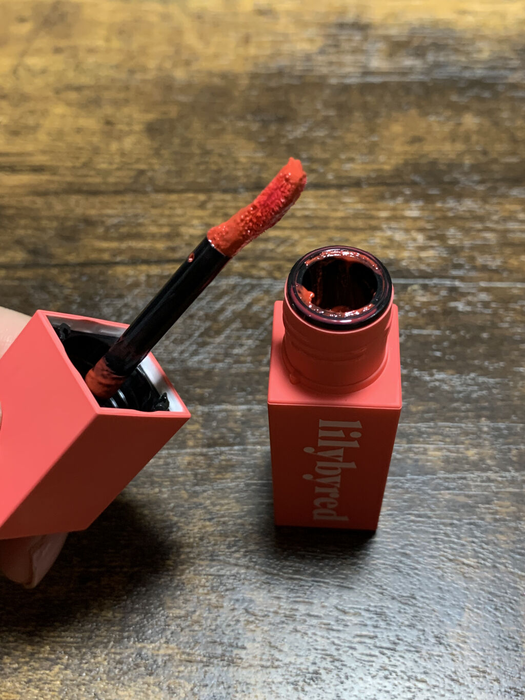 ブラッディライアー コーティングティント/lilybyred/リップティントを使ったクチコミ（2枚目）