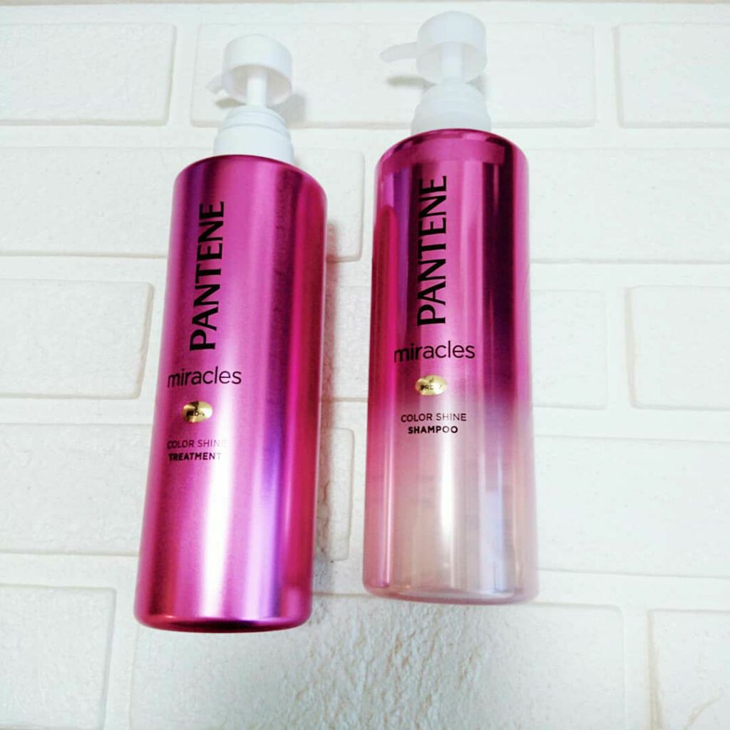 ミラクルズ カラーシャイン シャンプー／トリートメント トリートメント/パンテーン/市販シャンプーを使ったクチコミ（1枚目）