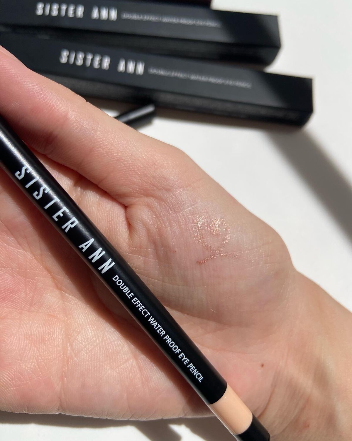 ウォータープルーフペンシルアイライナー 02 CHIC NAVY/SISTER ANN/ペンシルアイライナーを使ったクチコミ（3枚目）