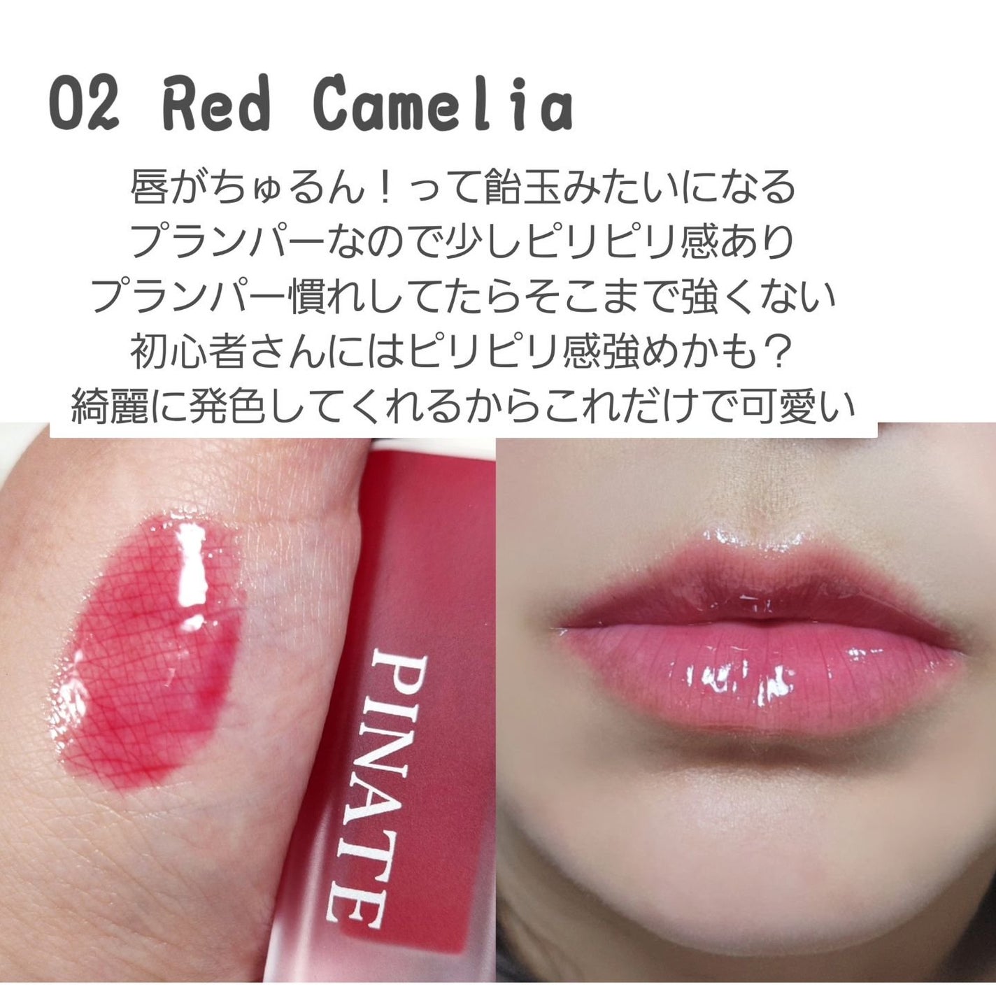 ナチュラルブルームリップオイルセラム 3色セット/PINATE/リップグロスを使ったクチコミ(5枚目)