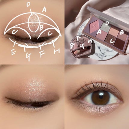 ウォンジョンヨ W デイリームードアップパレット /Wonjungyo/アイシャドウパレットを使ったクチコミ(4枚目)