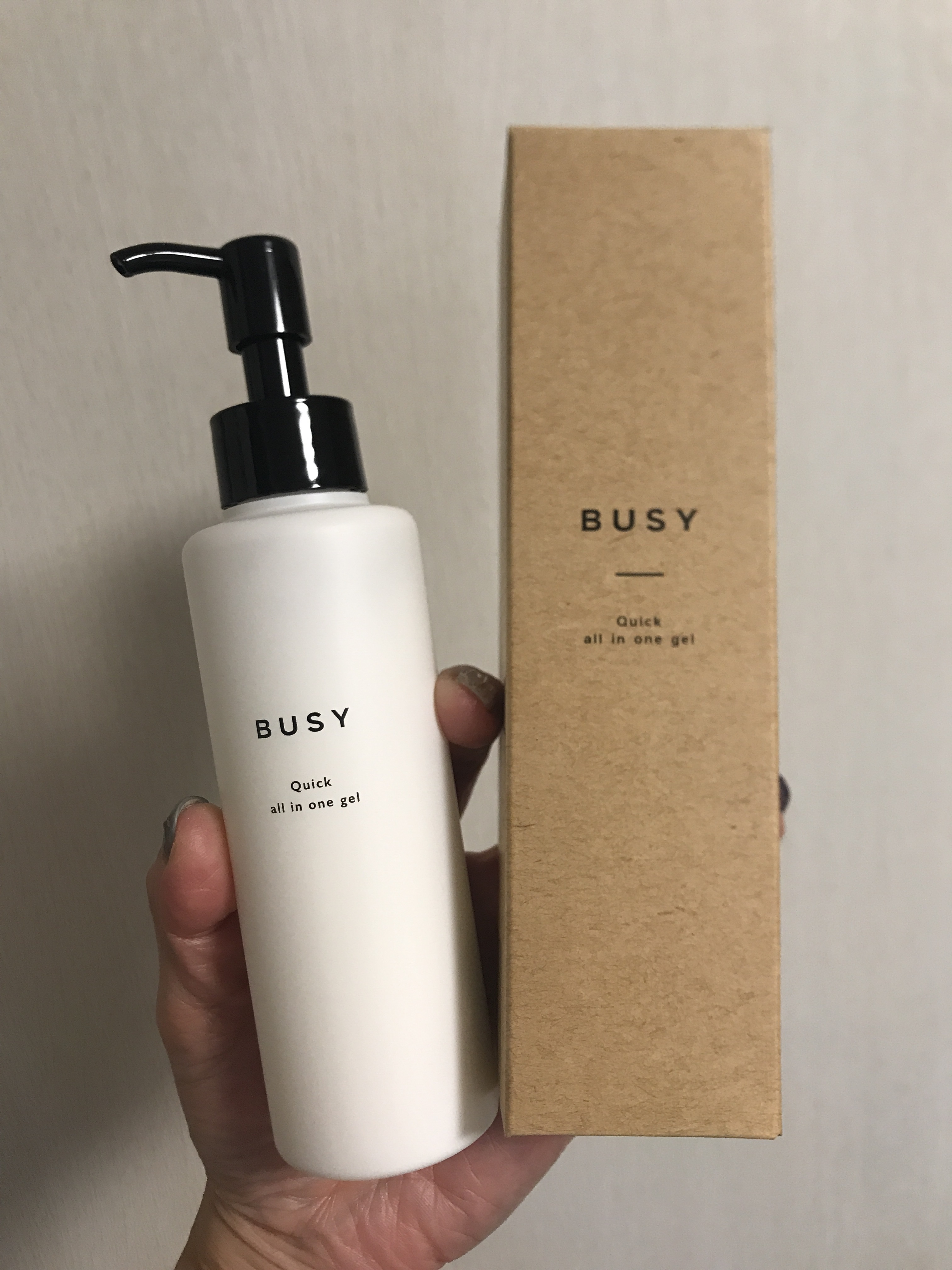 ビジー クイック オールインワンジェル/BUSY/オールインワン化粧品を使ったクチコミ（1枚目）