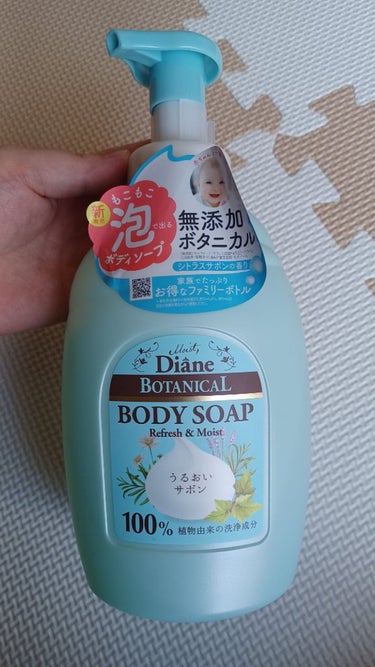 ダイアンサボンの香り/泡ボディソープ  800ml   本体

家族でたっぷりお得なファミリーボトル
赤ちゃんと(新生児 生後約１ヶ月を過ぎた赤ちゃんから)一緒に使える泡ボディソープ
・弱酸性
・無添加