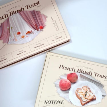 NOTONE  Peach Blush Toast cafe eye palette /Sonomama FRUIT/パウダーアイシャドウを使ったクチコミ（2枚目）