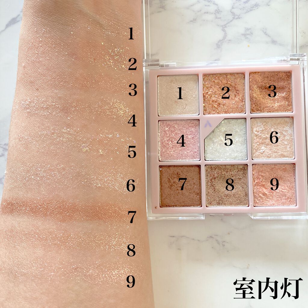 グリッターペディアアイパレット/unleashia/アイシャドウパレットを使ったクチコミ(4枚目)