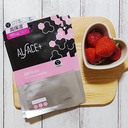 ディープブラック アクアモイスチャー シートマスク/ALFACE+/シートマスク・パックを使ったクチコミ(1枚目)