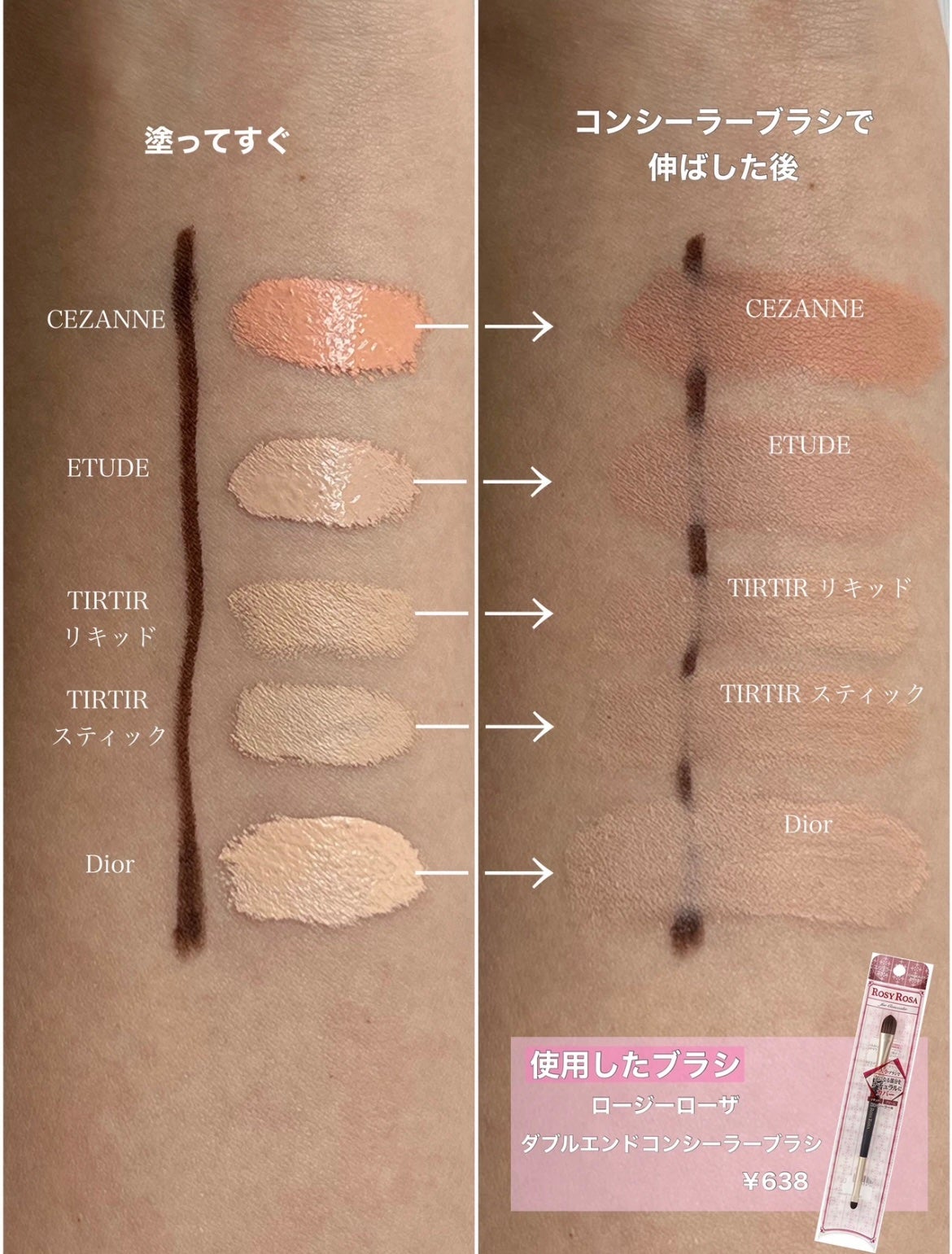 ストレッチコンシーラー/CEZANNE/リキッドコンシーラーを使ったクチコミ(3枚目)