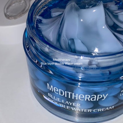 ブルーレイヤーダブルウォータークリーム/MEDITHERAPY/フェイスクリームを使ったクチコミ(4枚目)