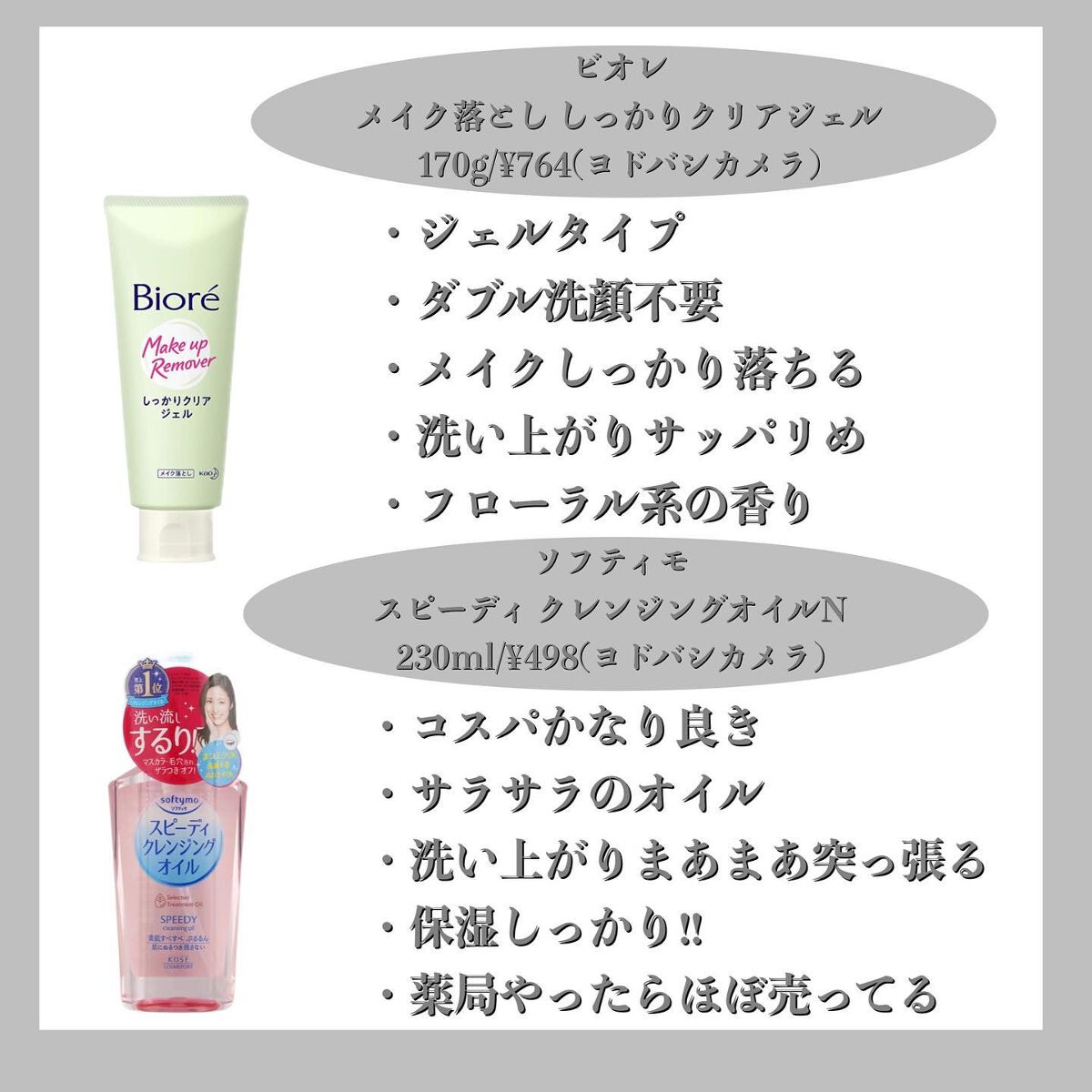 しっかりクリアジェル/ビオレ/クレンジングジェルを使ったクチコミ（2枚目）