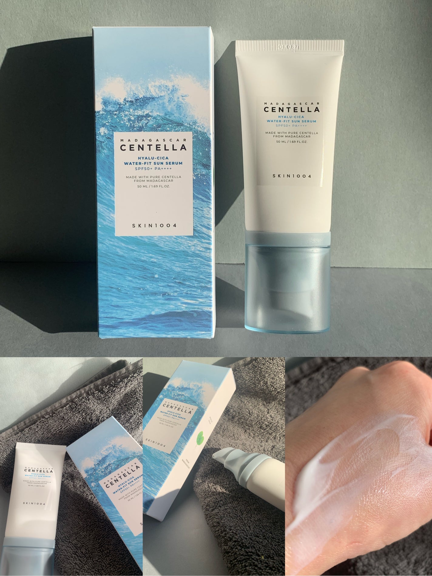 ヒアルーシカ ウォーターフィット サンセラム/SKIN1004/日焼け止めローションを使ったクチコミ(4枚目)