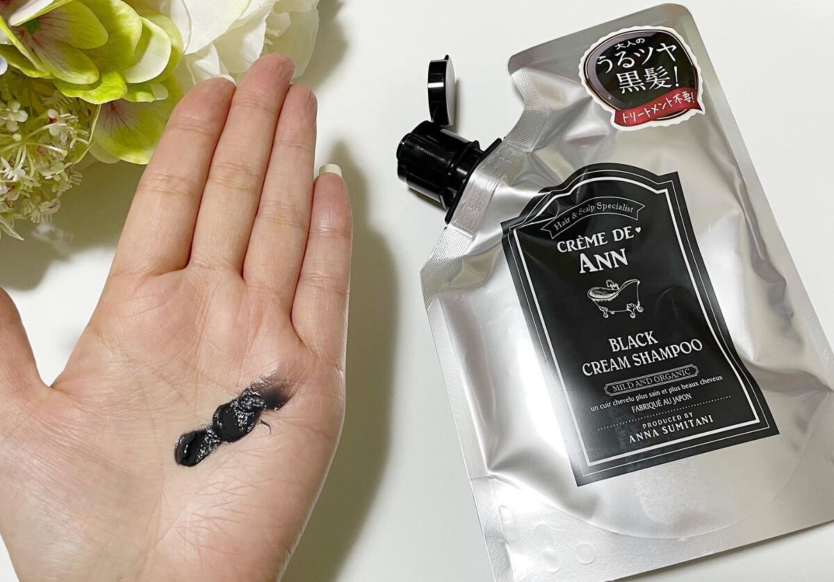 ブラッククリームシャンプー/creme de Ann/市販シャンプーを使ったクチコミ（2枚目）