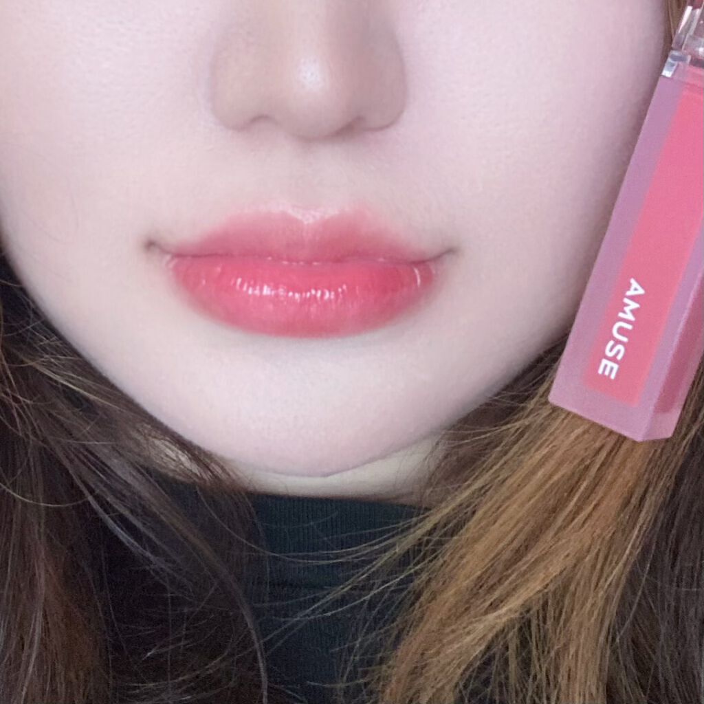 デューティント 【旧】14 ハッピーモモ/AMUSE/リップティントを使ったクチコミ（3枚目）