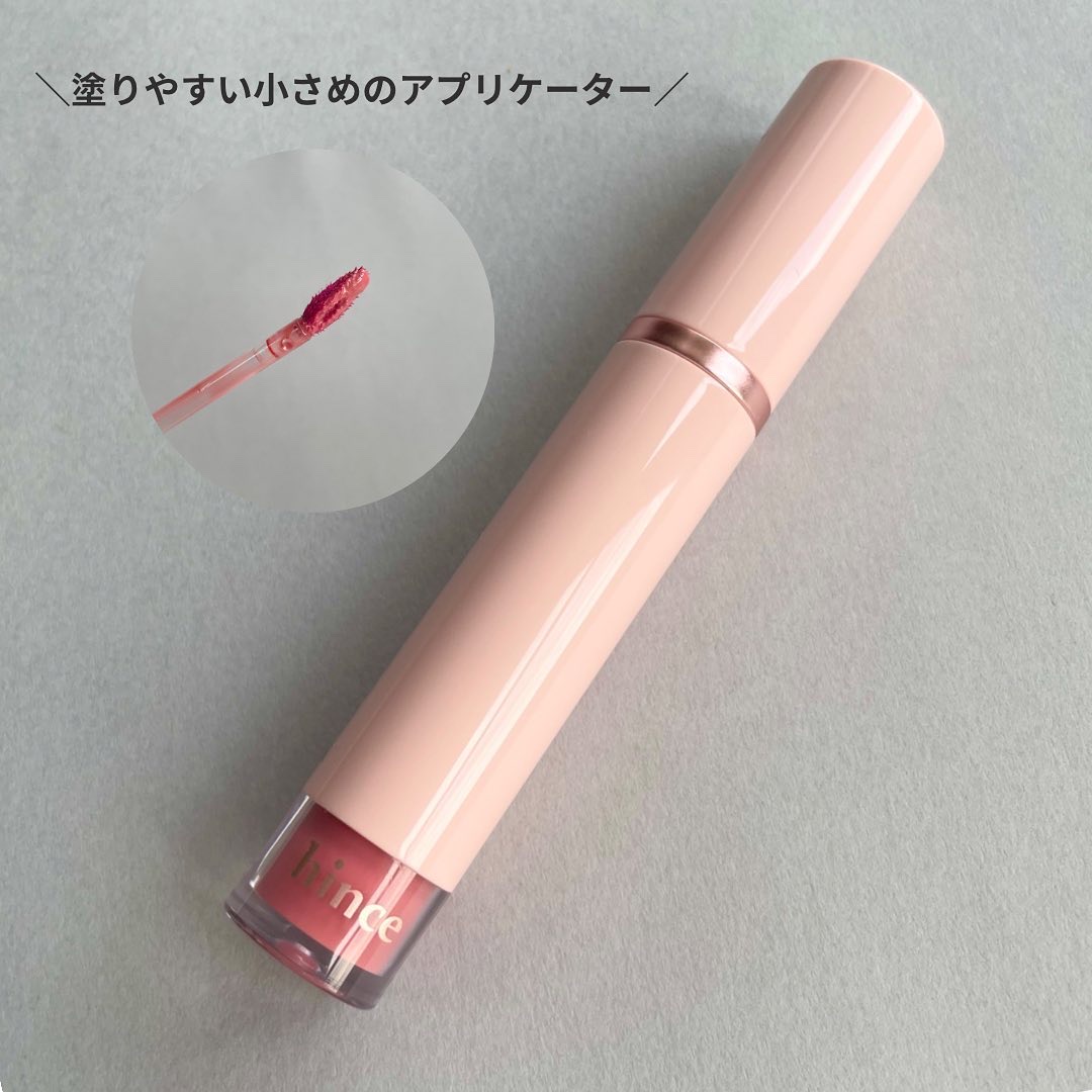 ムードインハンサーウォーターリキッドグロウ/hince/口紅を使ったクチコミ（2枚目）