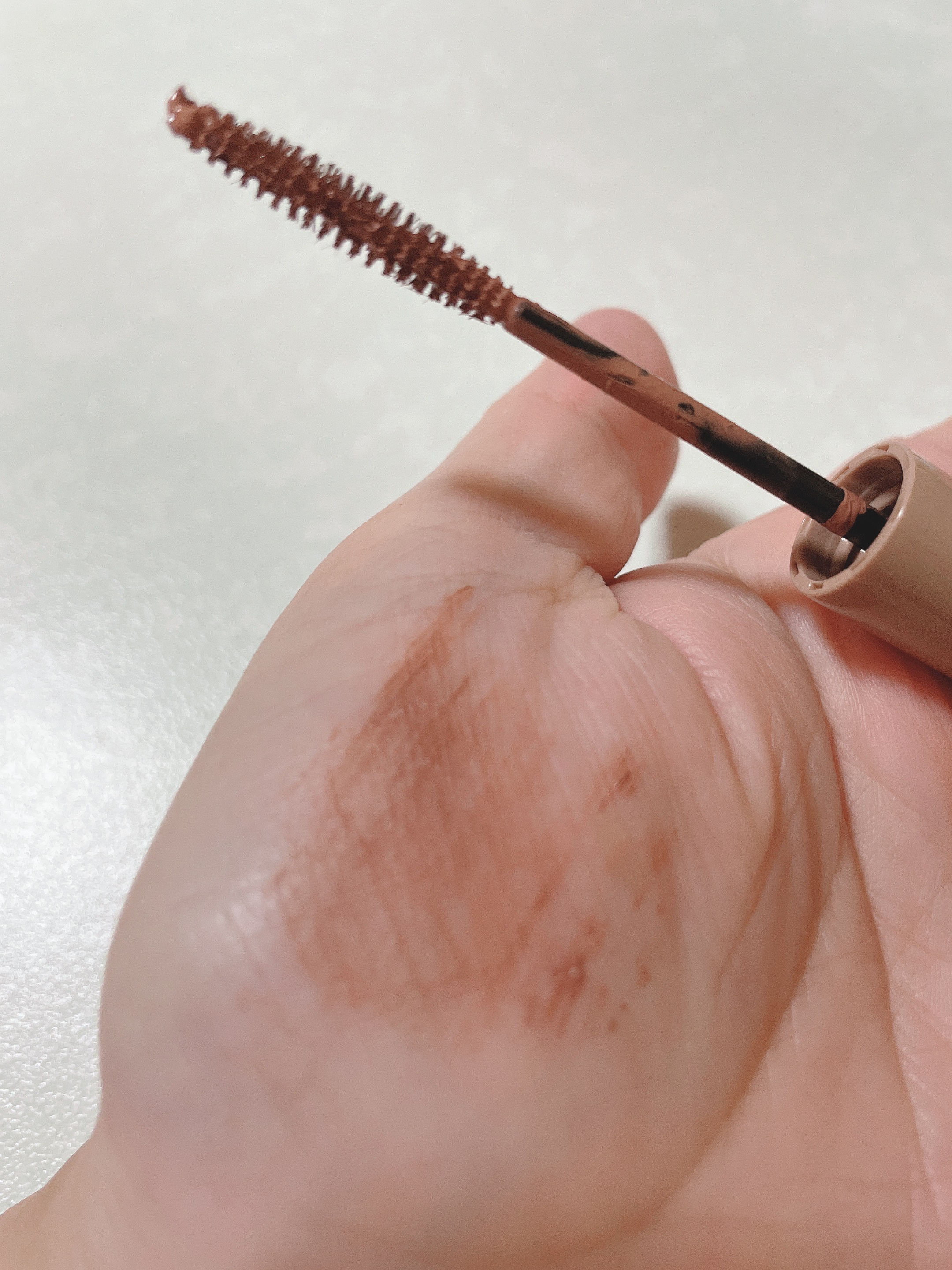 ニュアンスカラーマスカラ 00 ラテベージュ/CEZANNE/マスカラを使ったクチコミ（3枚目）