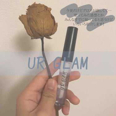 UR GLAM　SHEER LIP GLOSS シャイニークリア/U R GLAM/リップグロスを使ったクチコミ（1枚目）