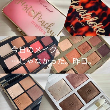 ジャスト ピーチィ ベルベット マット アイシャドウ パレット/Too Faced/アイシャドウパレットを使ったクチコミ（1枚目）