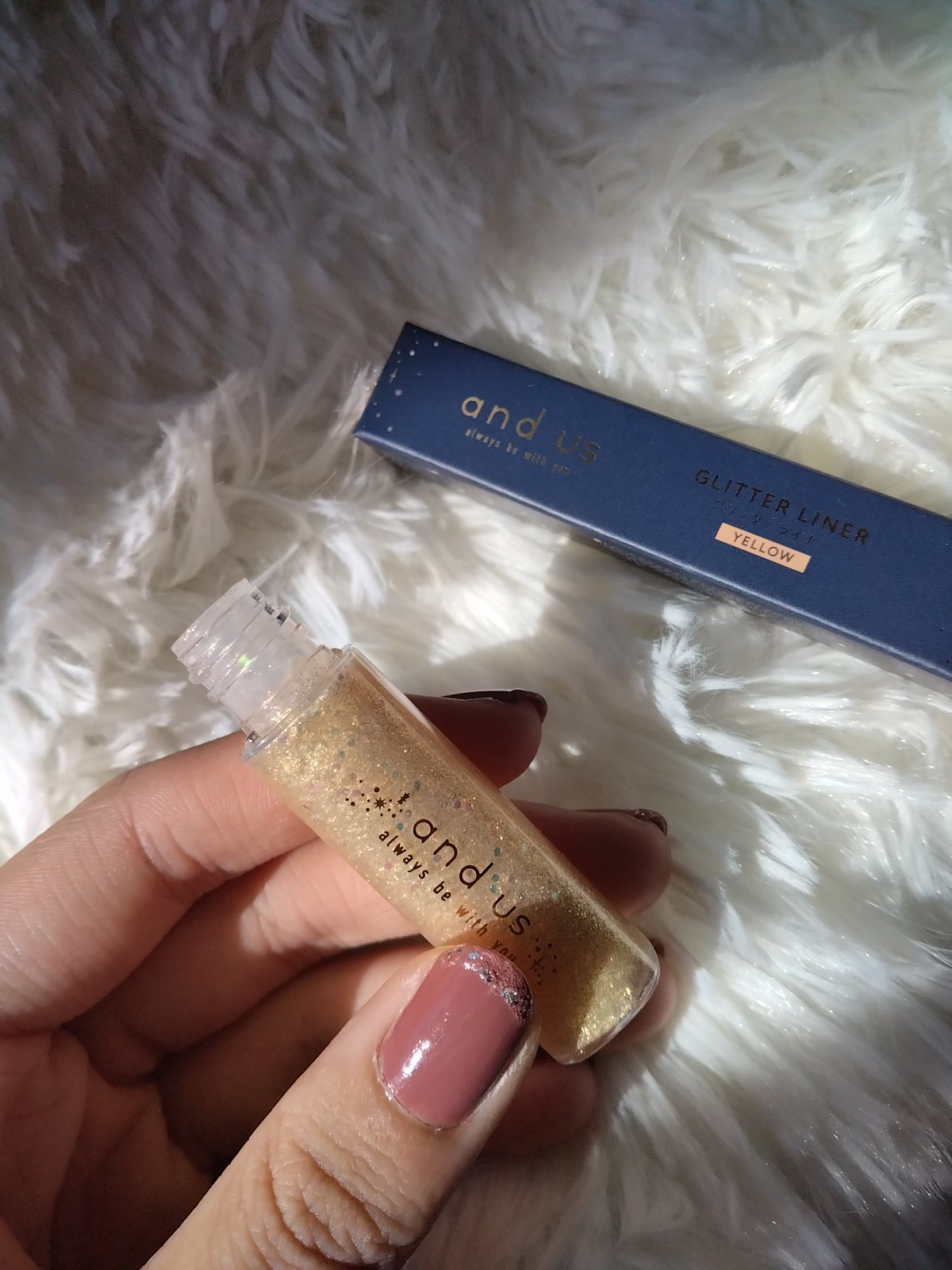 グリッターライナー/and us/リキッドアイライナーを使ったクチコミ（2枚目）