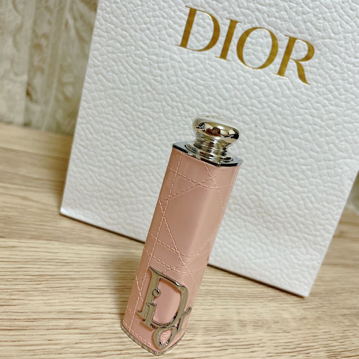 【旧】ディオールアディクトリップスティック(ケース) ピンク カナージュ/Dior/その他化粧小物を使ったクチコミ（1枚目）
