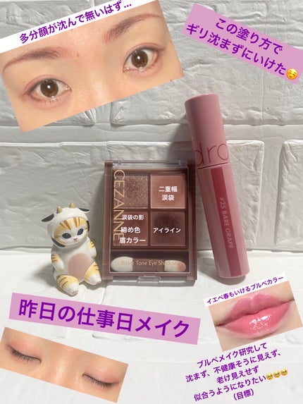 ビタートーンアイシャドウ/CEZANNE/パウダーアイシャドウを使ったクチコミ(1枚目)