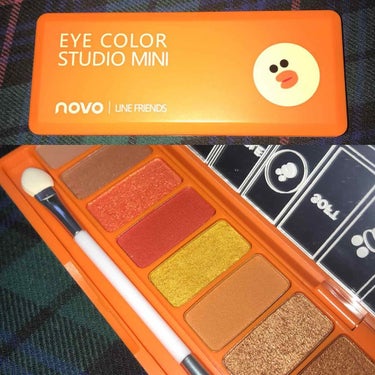 NOVO EYE COLOR STUDIO MINI
LINE FRIENDSコラボ 01 🍊

ラクマで1,300円で購入🙆‍♀️

粉質はすごいしっとりしてました😢
発色もとても良く、ティントみたい