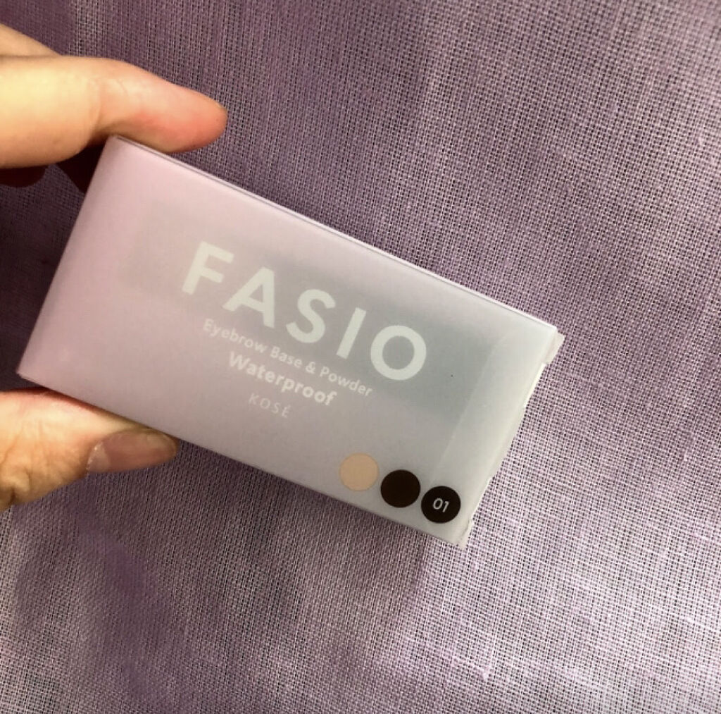 FASIO アイブロウ パウダー＆ベースのクチコミ「FASIO Eyebrow Base & Powder 01
Waterproof 
#fas.....」（3枚目）