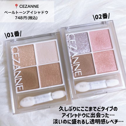 ペールトーンアイシャドウ/CEZANNE/アイシャドウを使ったクチコミ(3枚目)