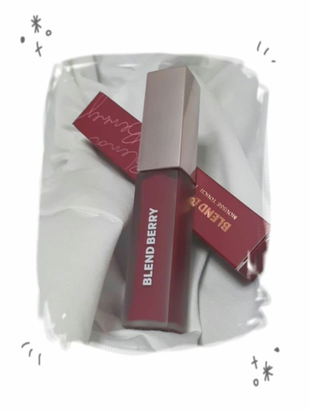 ムースタッチティントリップ		/BLEND BERRY/リップティントを使ったクチコミ（2枚目）