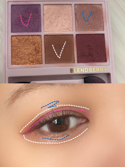 オーラクリエイション/BLEND BERRY/アイシャドウパレットを使ったクチコミ(3枚目)