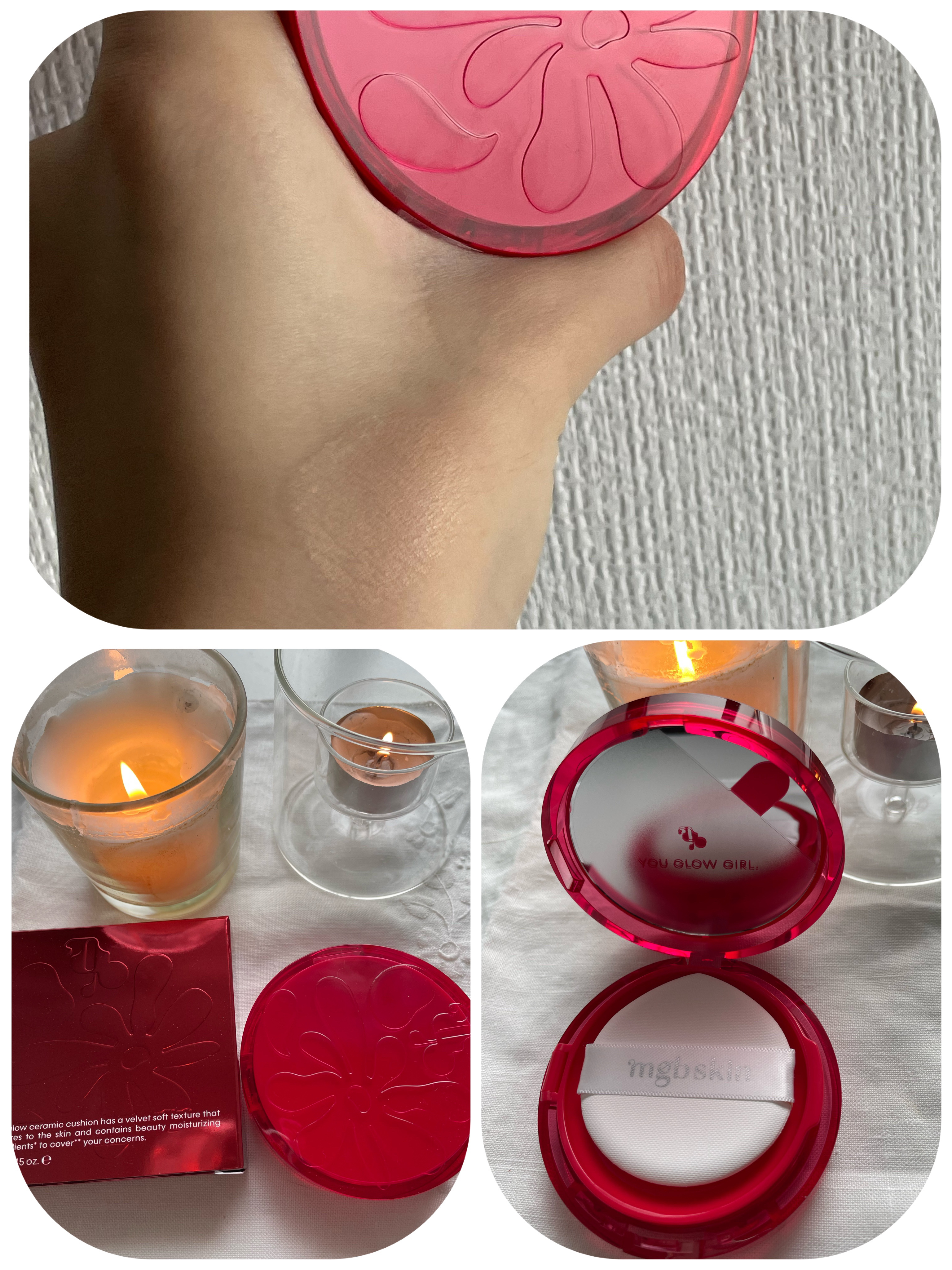 グロウセラミッククッション/mgb skin/クッションファンデーションを使ったクチコミ（2枚目）