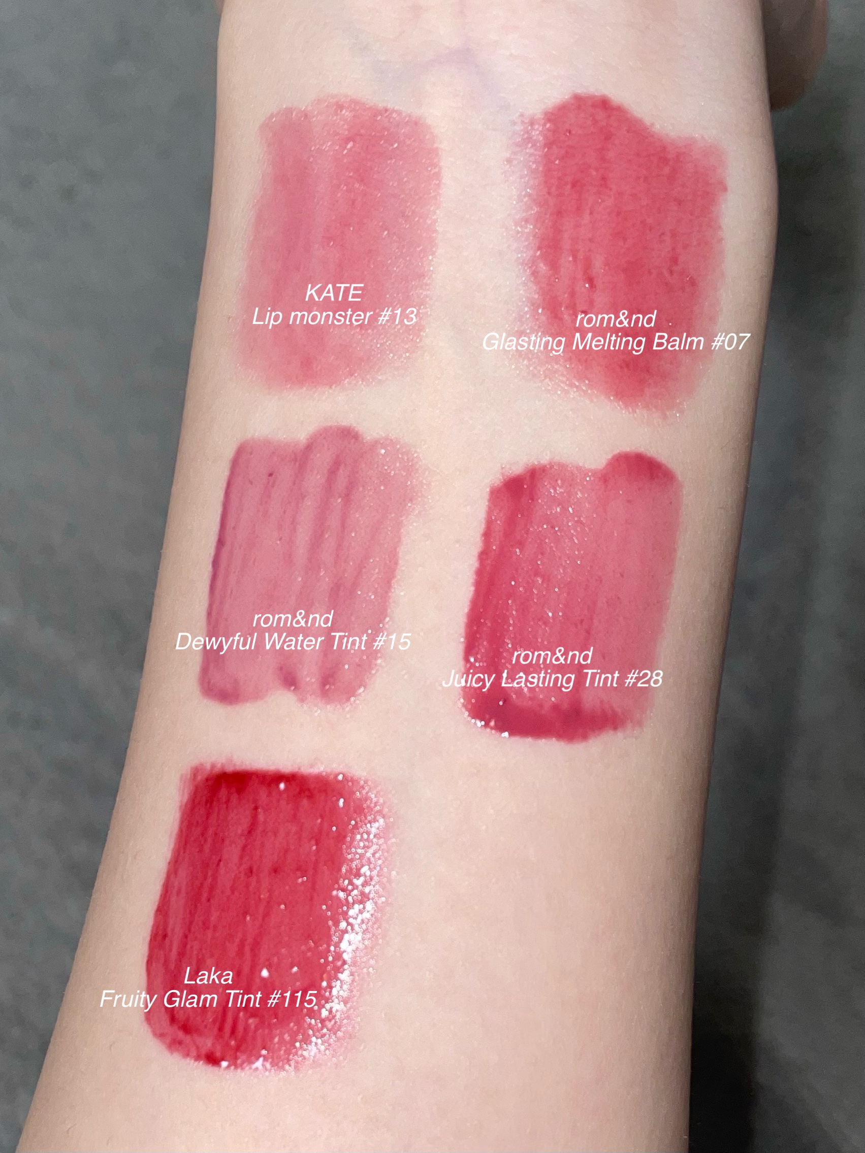 ジューシーラスティングティント/rom&nd/リップティントを使ったクチコミ（2枚目）