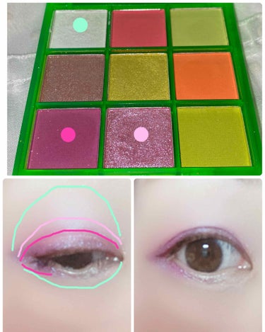 UR GLAM　BLOOMING EYE COLOR PALETTE/U R GLAM/アイシャドウパレットを使ったクチコミ（3枚目）