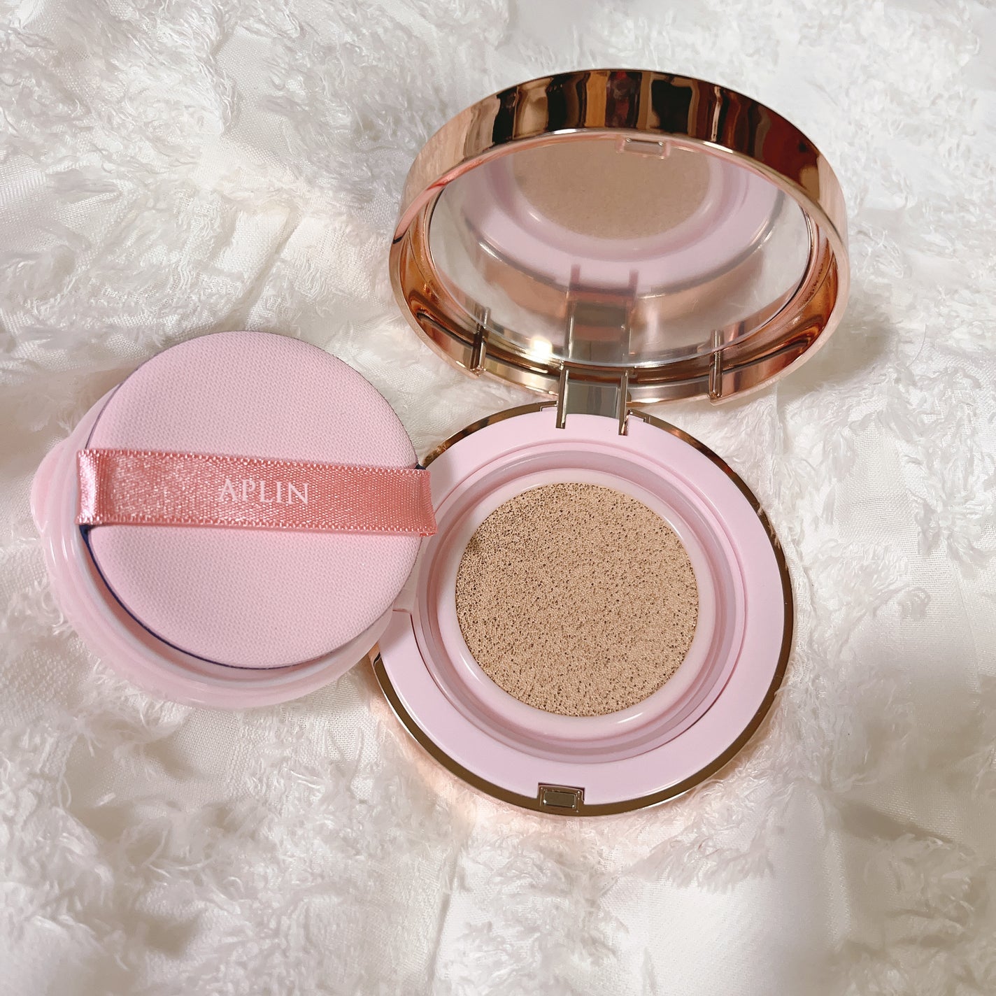 ピンクティーツリーカバークッション/APLIN/クッションファンデーションを使ったクチコミ(3枚目)