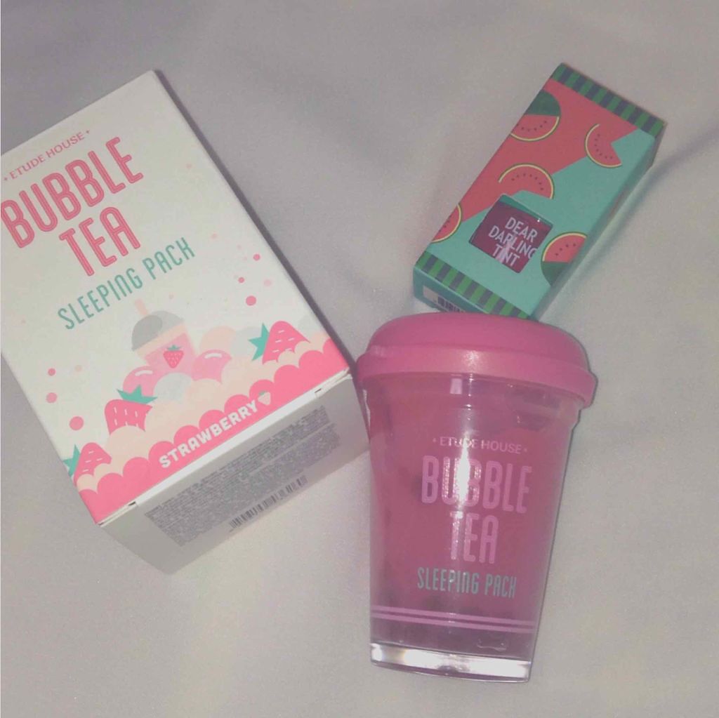 バブルティー ナイトパック SB/ETUDE/フェイスクリームを使ったクチコミ（1枚目）