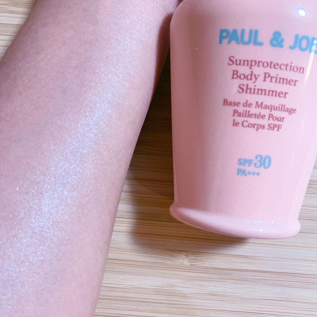 サンプロテクション ボディプライマー クリア シマー/PAUL & JOE BEAUTE/日焼け止めローションを使ったクチコミ（2枚目）