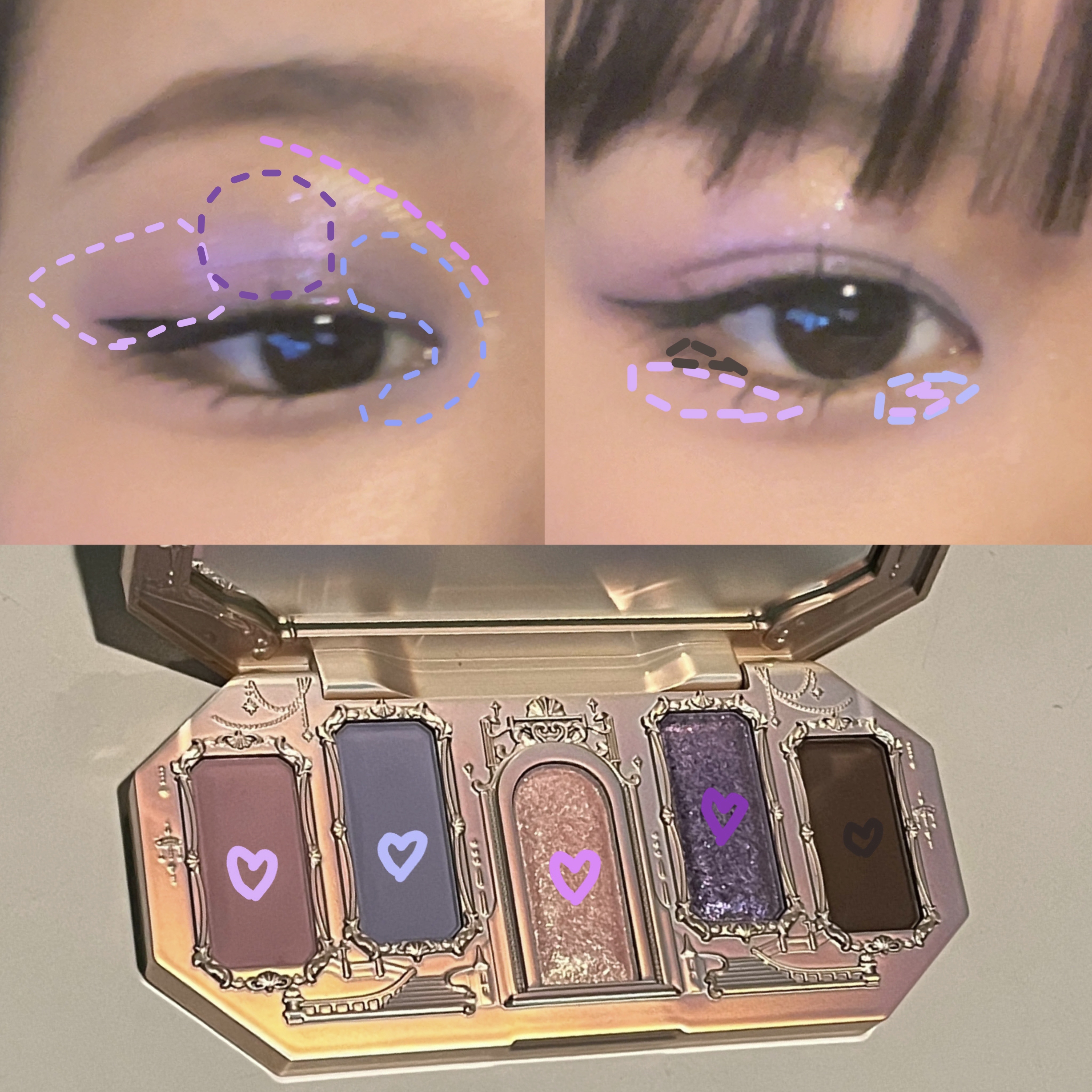 月光人魚シリーズ ジュエリーアイズ 04：Mermaid’s Dream/FlowerKnows/アイシャドウパレットを使ったクチコミ（2枚目）