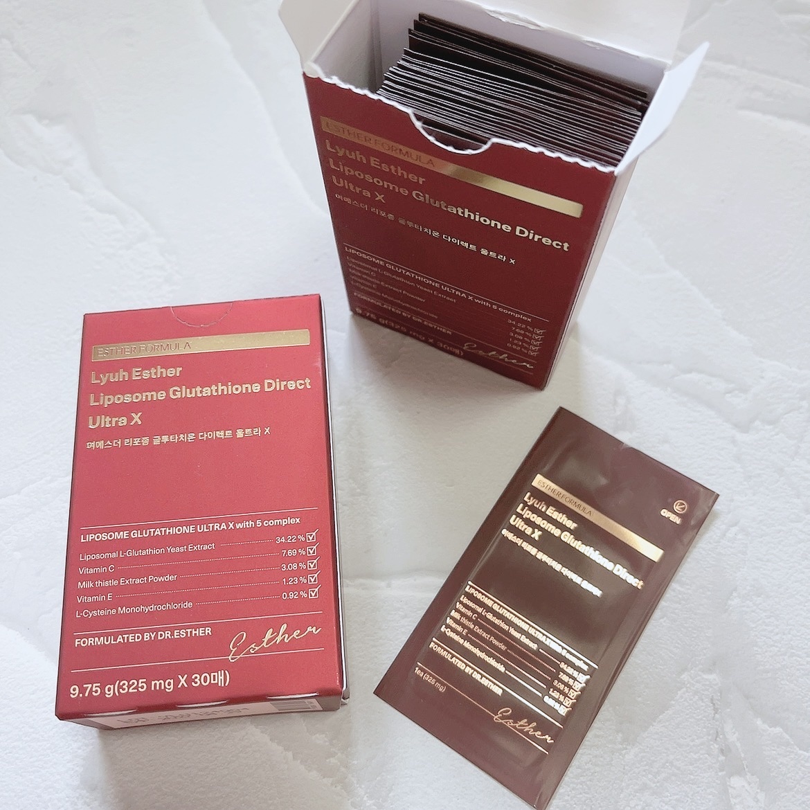 ヨエスターGLTダイレクトウルトラX/ESTHER FORMULA/美容サプリメントを使ったクチコミ（2枚目）