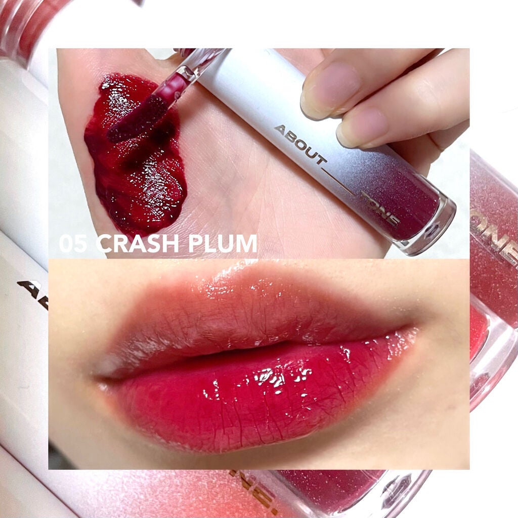 GO CRAZY DEWY LIPS/ABOUT TONE/リップグロスを使ったクチコミ(6枚目)
