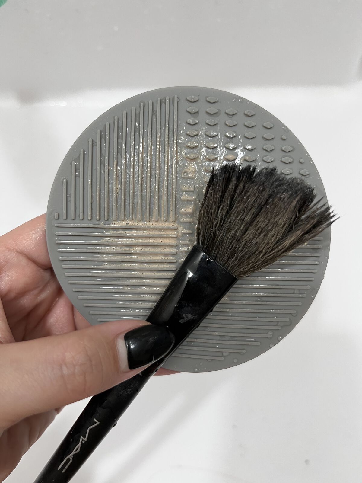 スポンジクリーナー/matsukiyo/その他化粧小物を使ったクチコミ（3枚目）