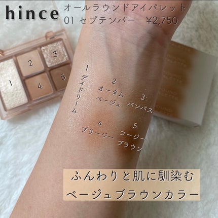 オールラウンドアイパレット/hince/マルチパレットを使ったクチコミ(2枚目)