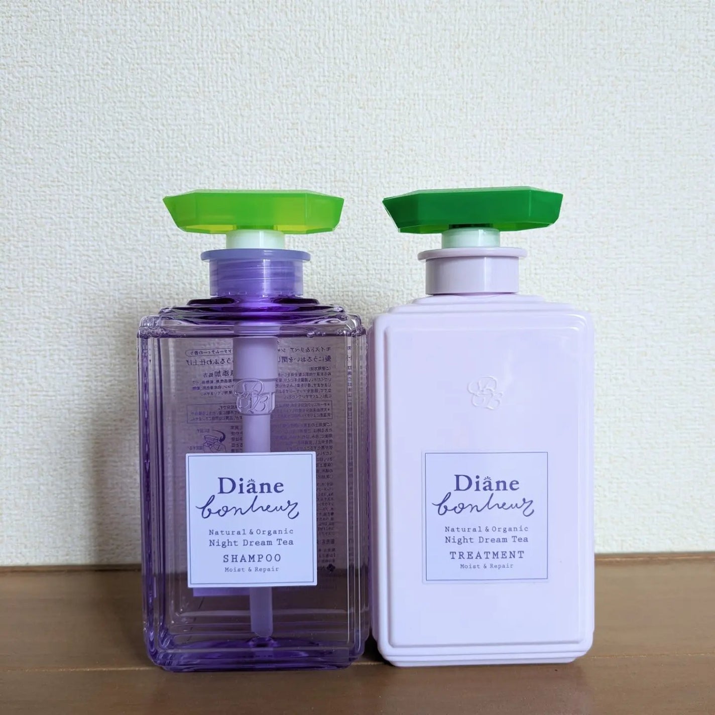 ダイアンボヌール モイスト&リペア シャンプー/トリートメント ナイトドリームティーの香り/ダイアン/市販シャンプーを使ったクチコミ(1枚目)
