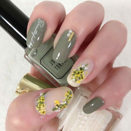 グロッシーコート/スキューズミー/オールインワンネイルを使ったクチコミ(1枚目)