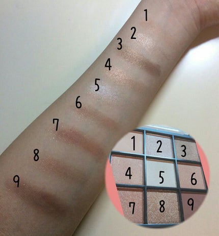 UR GLAM BLOOMING EYE COLOR PALETTE/U R GLAM/アイシャドウパレットを使ったクチコミ(3枚目)