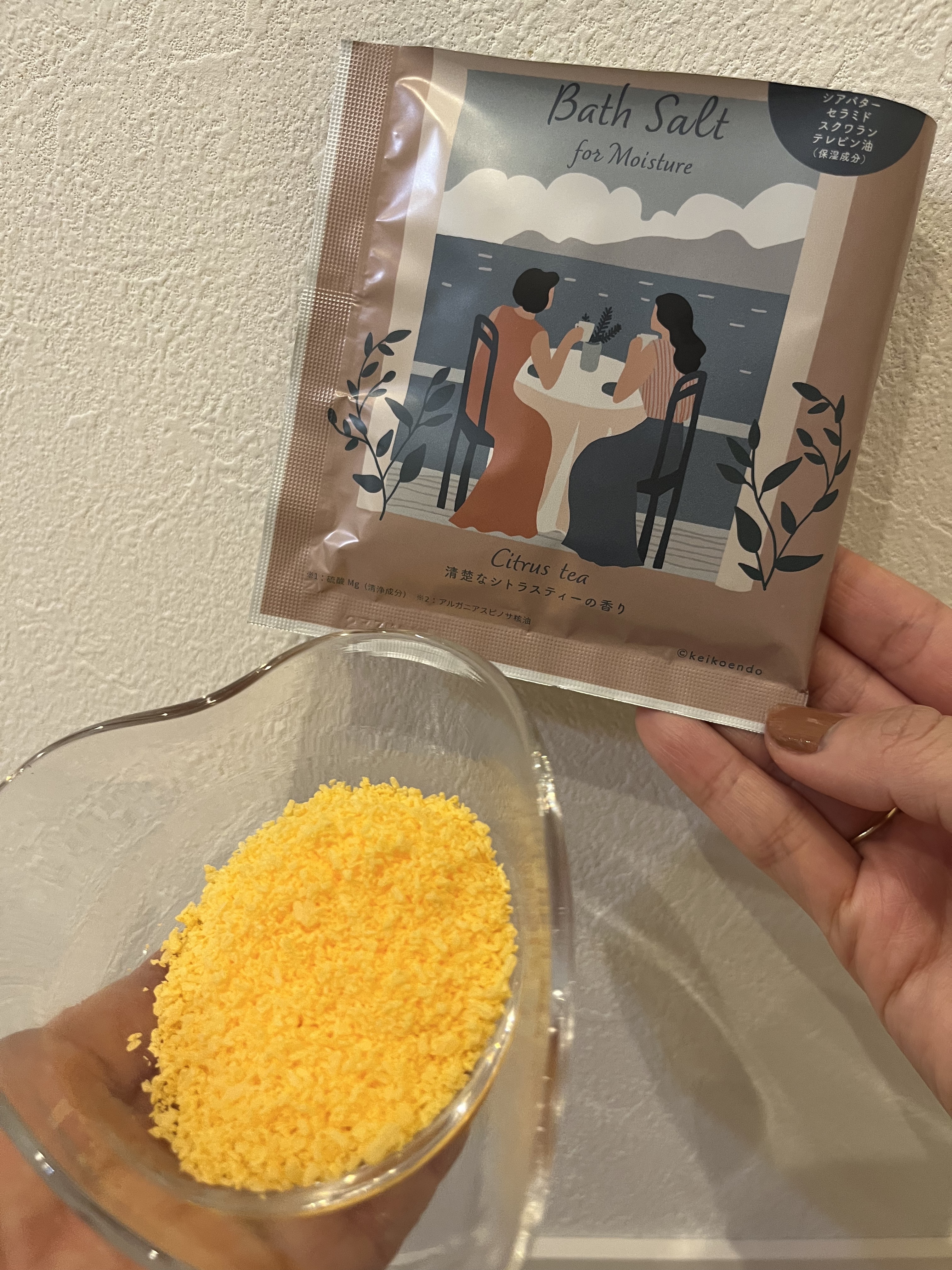 KOTONA お肌しっとりバスソルト 気分安らぐオリエンタルの香りのクチコミ「⚪️KOTONA お肌しっとりバスソルト3種

💠FreshSavon（爽やかなサボンの香り）.....」（1枚目）