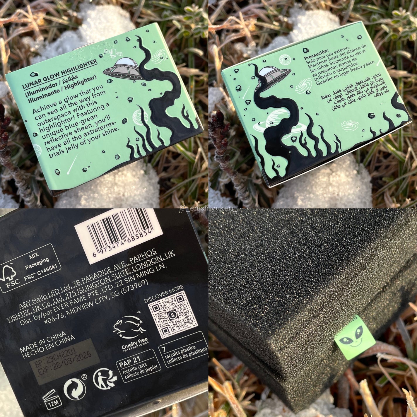 ルナグロウ ハイライター/SHEGLAM/パウダーハイライトを使ったクチコミ(8枚目)