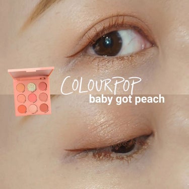 ColourPop Eye Palette-Baby Got Peach のクチコミ「#昨日のメイク⁡
⁡@colourpopcosmetics ⁡
⁡ #colourpopbab.....」（1枚目）