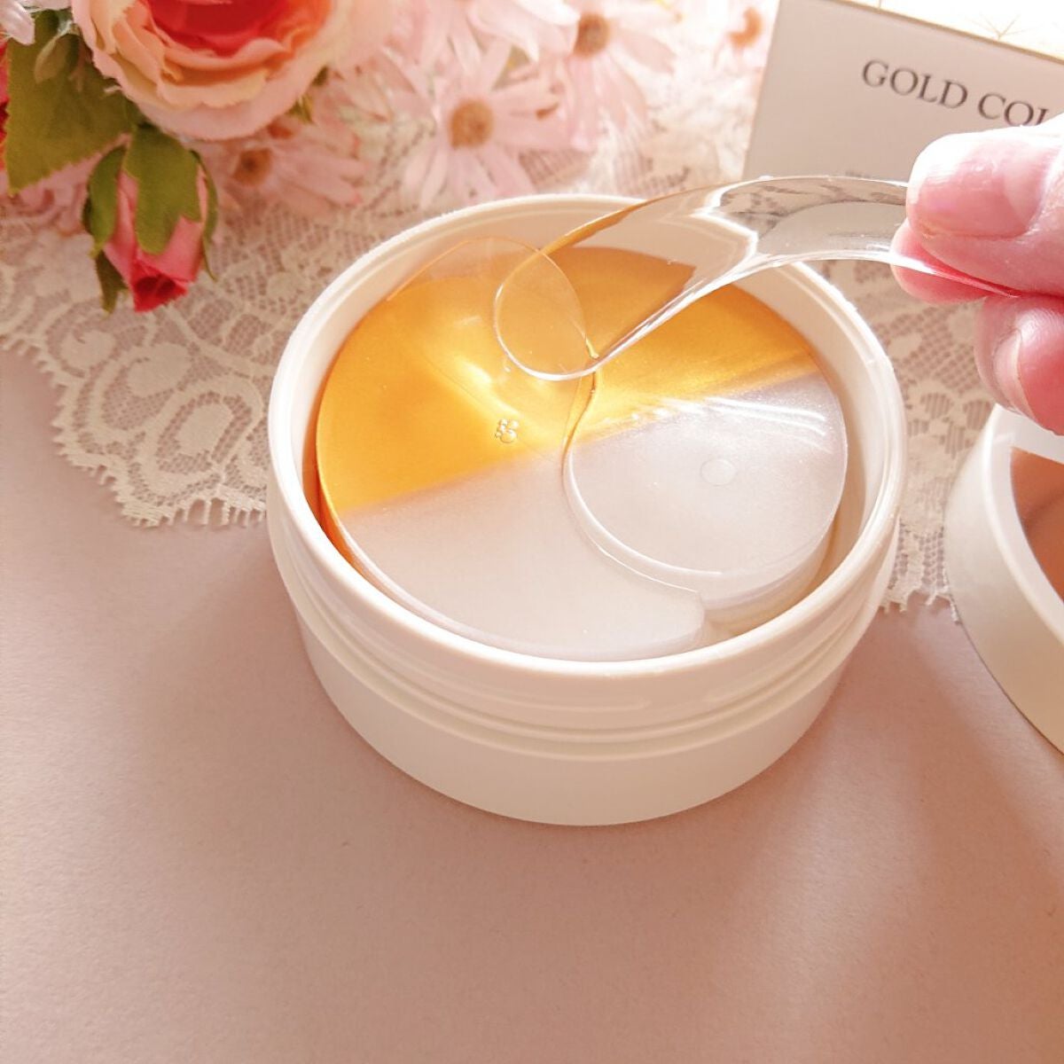 GOLD COLLAGEN DUAL EYE PATCH/SNP/アイケア・アイクリームを使ったクチコミ(3枚目)